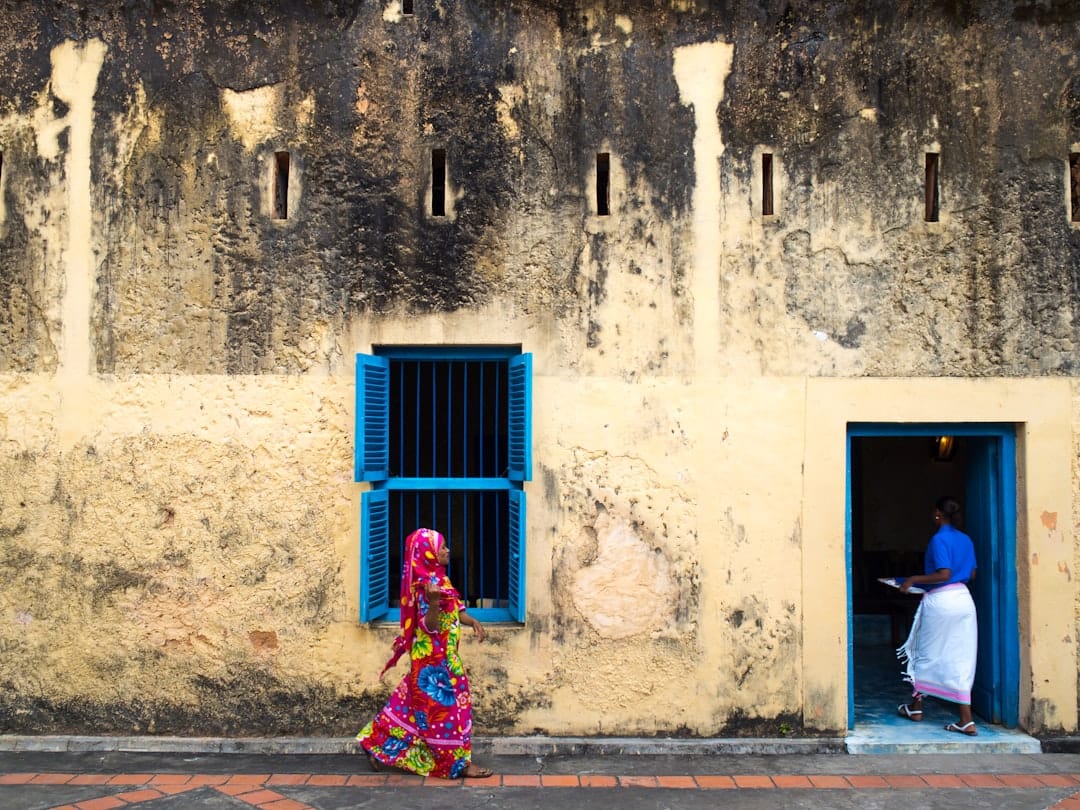 A street in Stone Town near the Freddie Mercury Museum