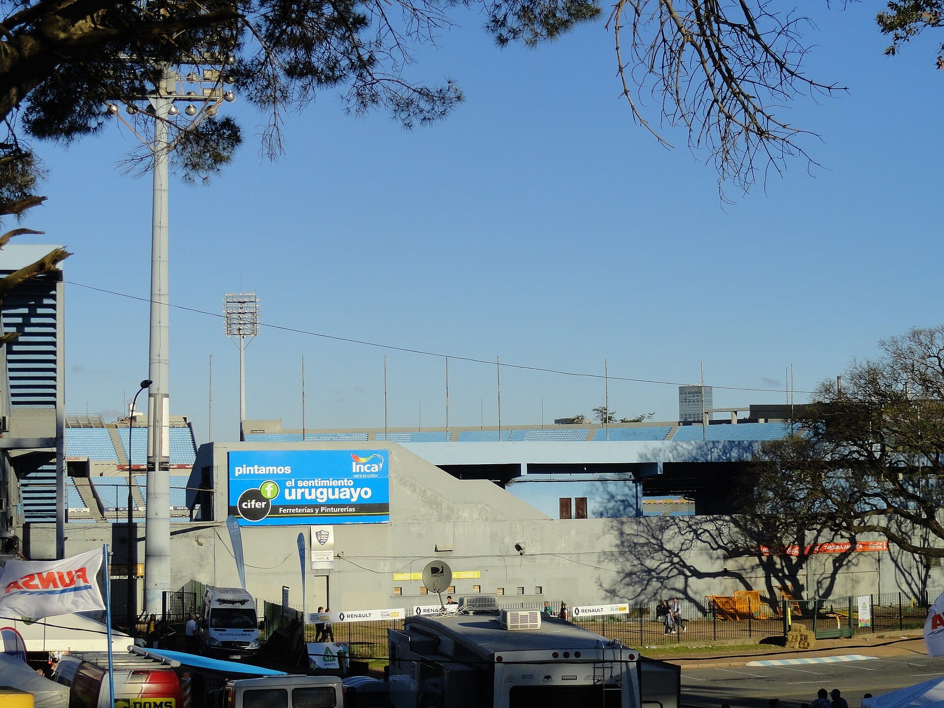 The Estadio Centenario football stadium in Parque Batlle, Montevideo
