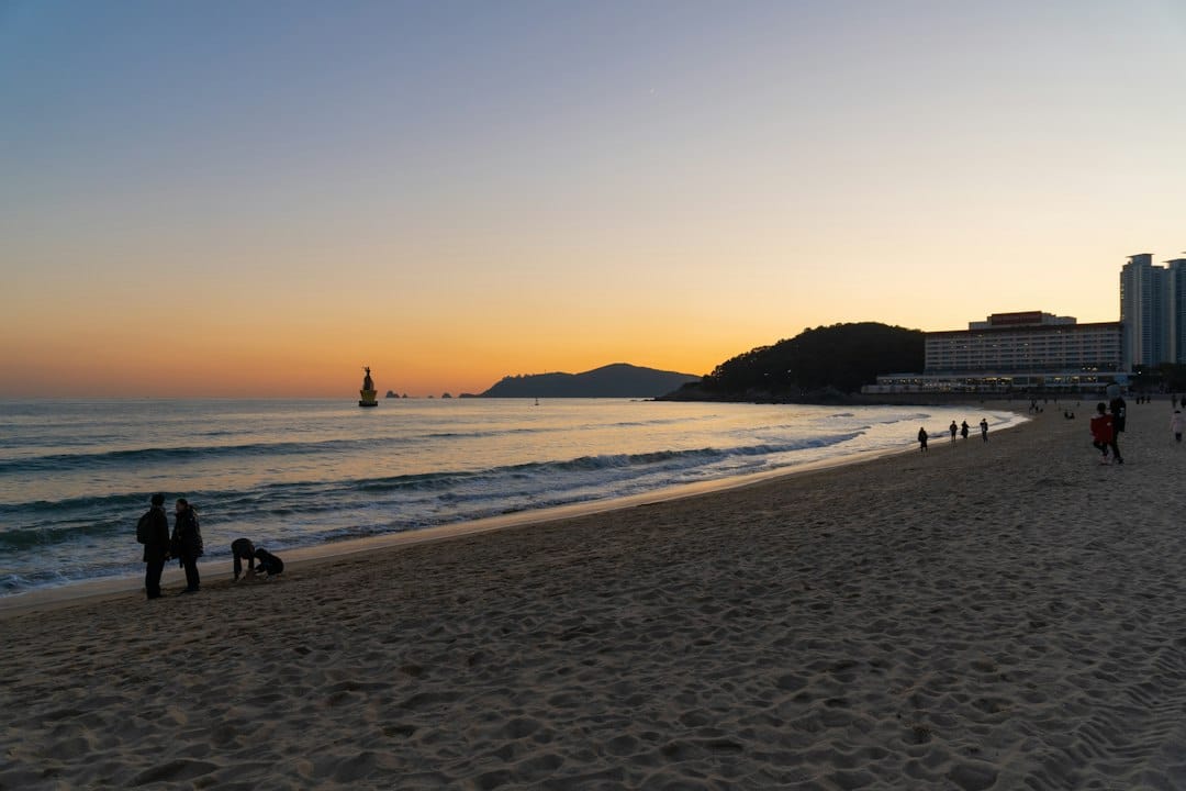 Haeundae Beach and the Marine City skyline, Busan