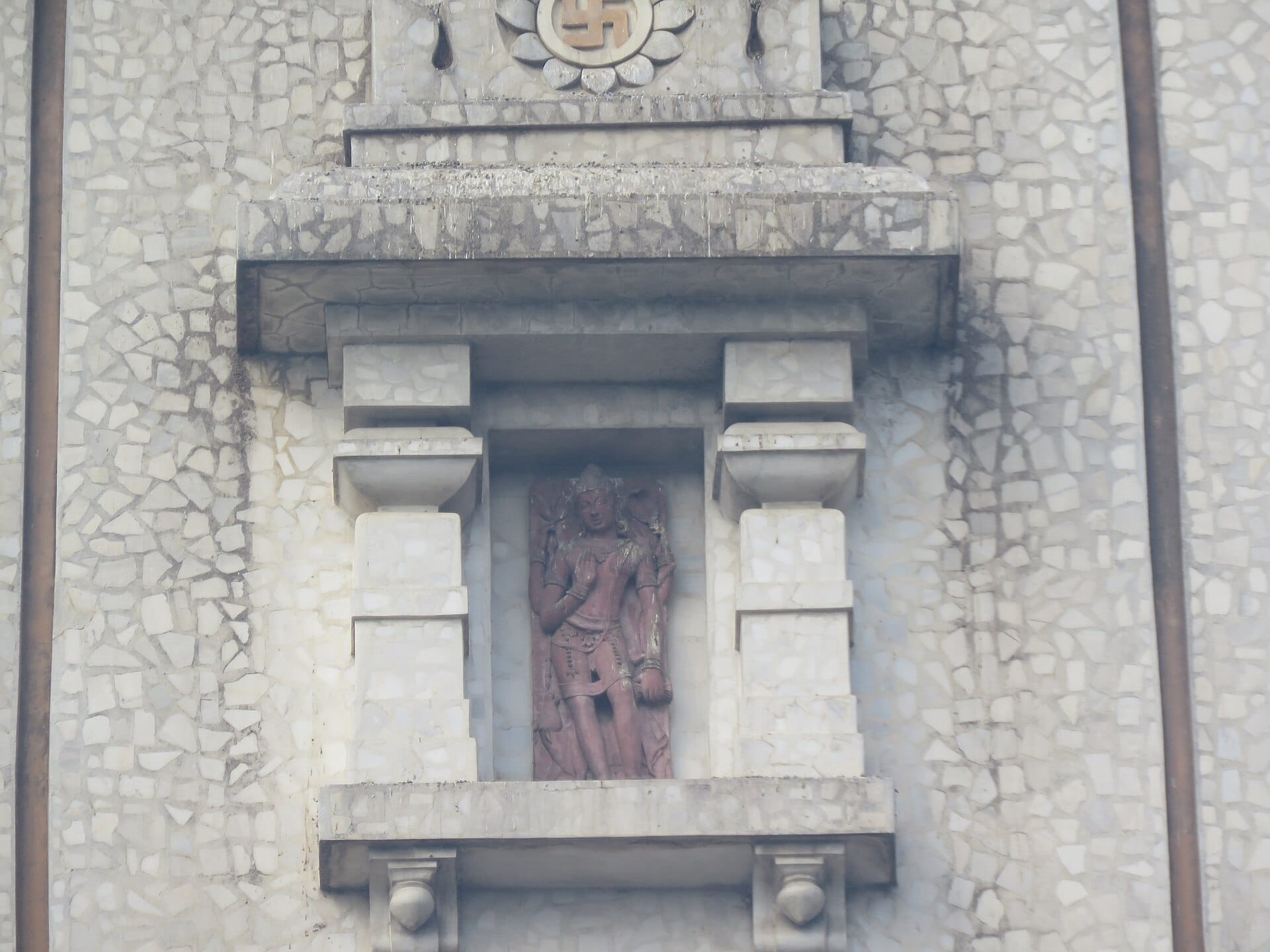The marble New Vishwanath Temple inside Banaras Hindu University, Varanasi