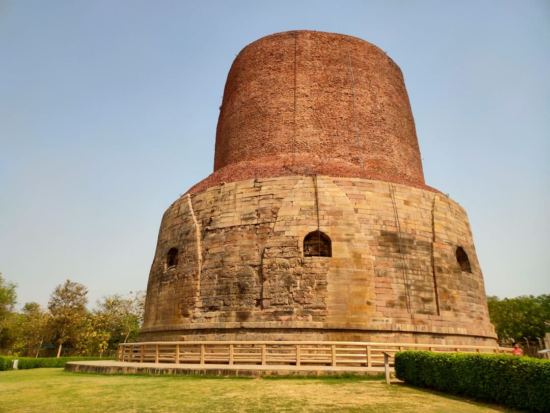 The Dhamek Stupa at Sarnath near Varanasi