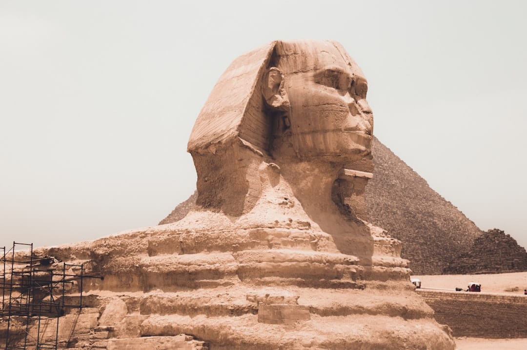 The Great Sphinx and the pyramid of Khafre