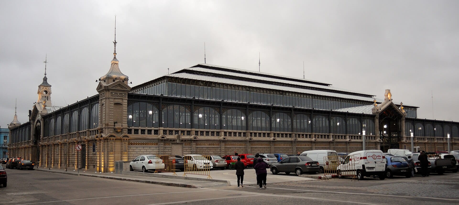 The restored cast-iron and glass hall of the Mercado Agricola de Montevideo