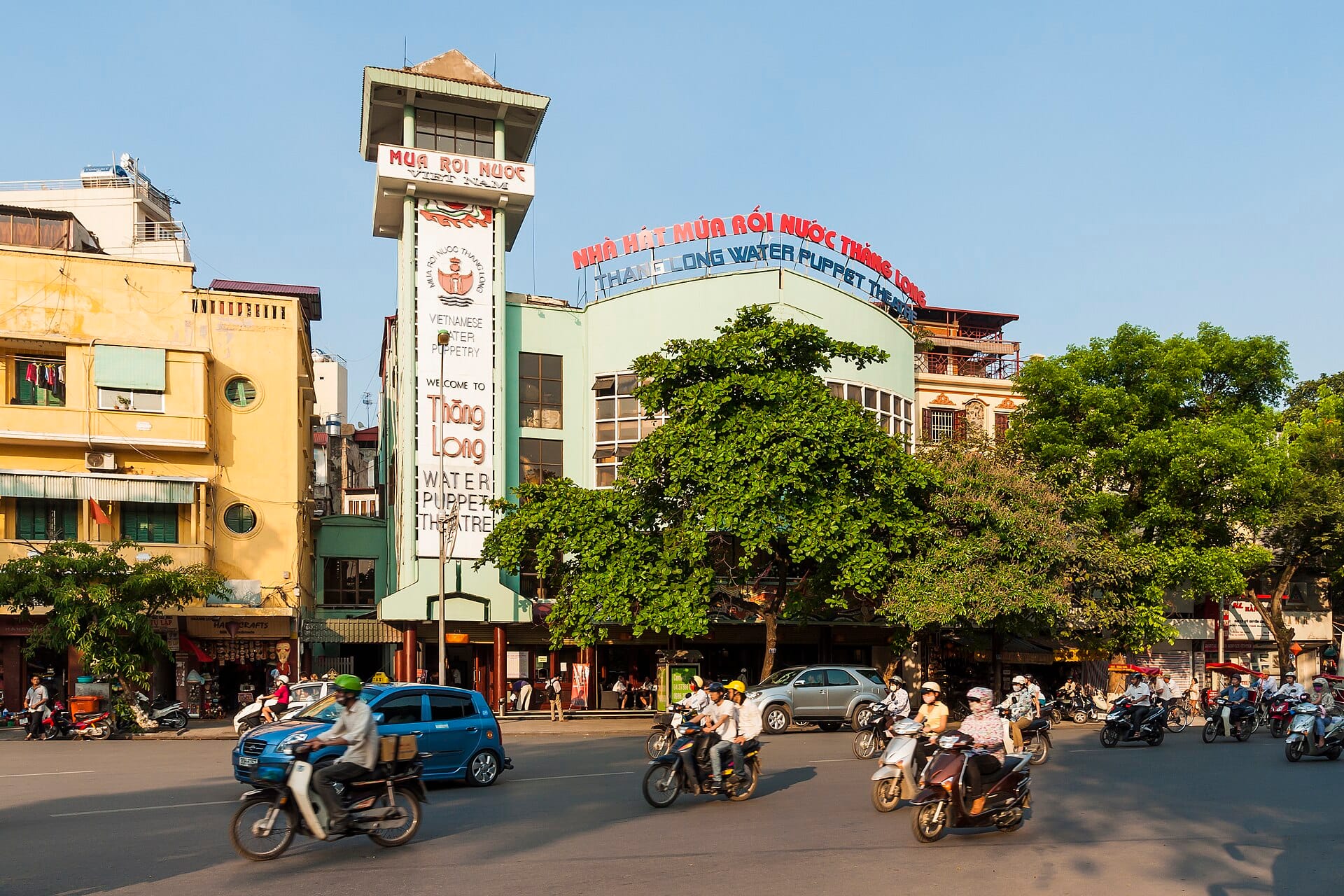 Thang Long Water Puppet Theatre stage in Hanoi