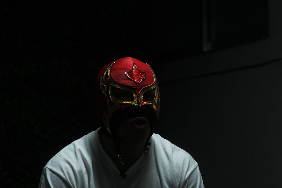 A masked lucha libre wrestler