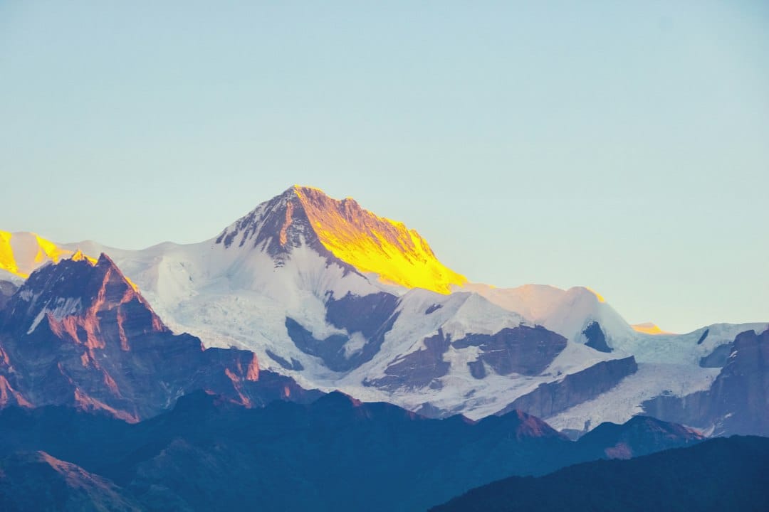 Sunrise over the Annapurna range from Sarangkot