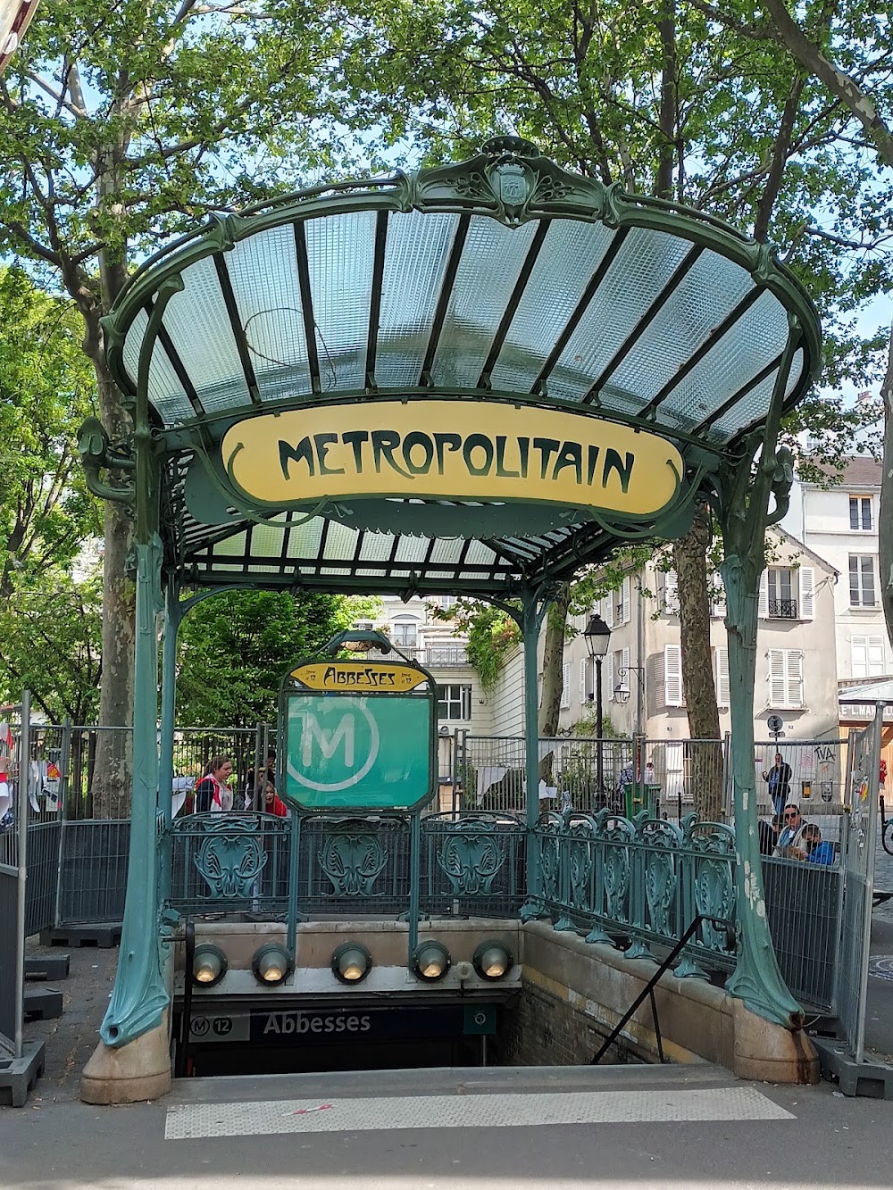 Abbesses Metro Entrance